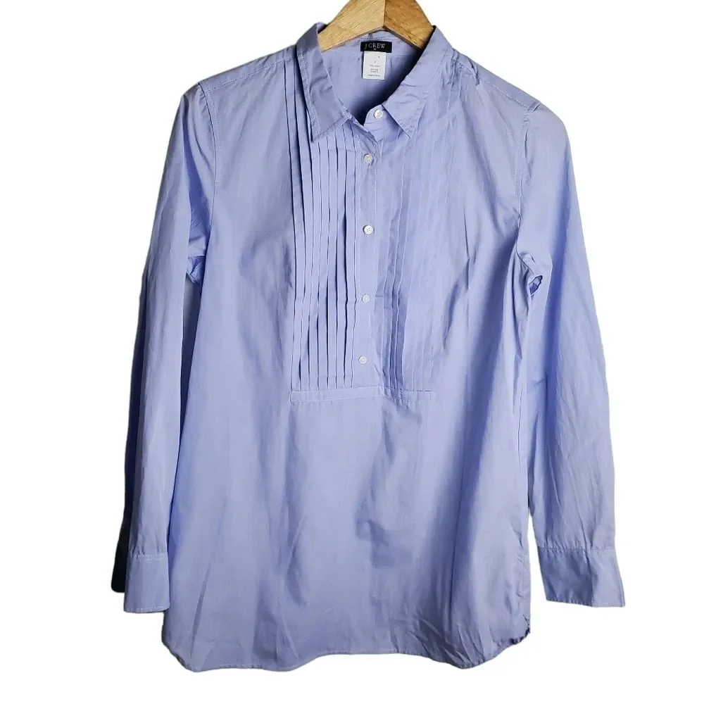 J. Crew Blue Blouse Size Small